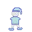 Snowkid walking animation