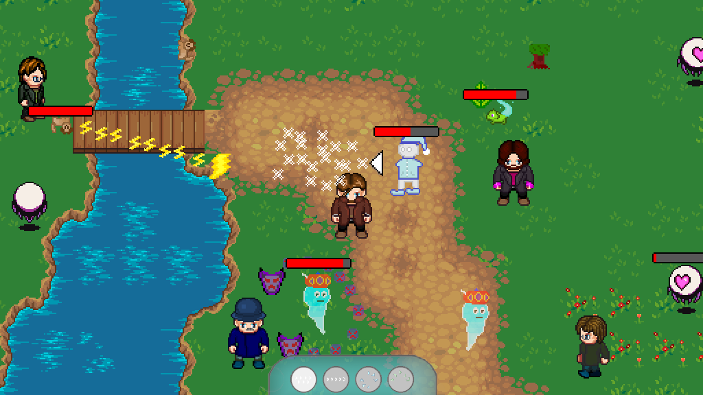 Screenshot of players fighting against eachother